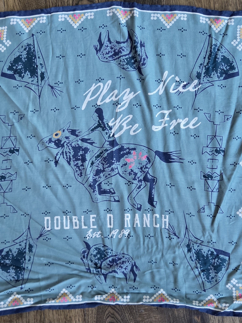 Double D Ranch 'Play Nice, Be Free' Scarf